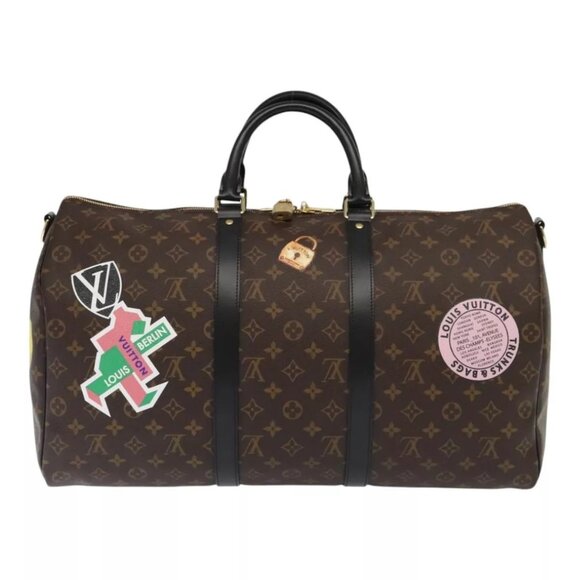 LOUIS VUITTON Monogram My LV Sticker Keepall Bandouliere 50 Bag - Picture 2 of 16